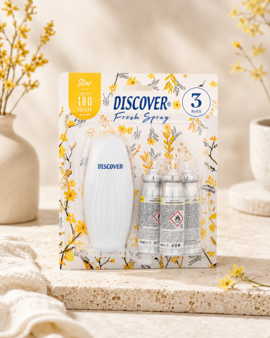 Discover Fresh Sprey Set 3 Yedekli Star