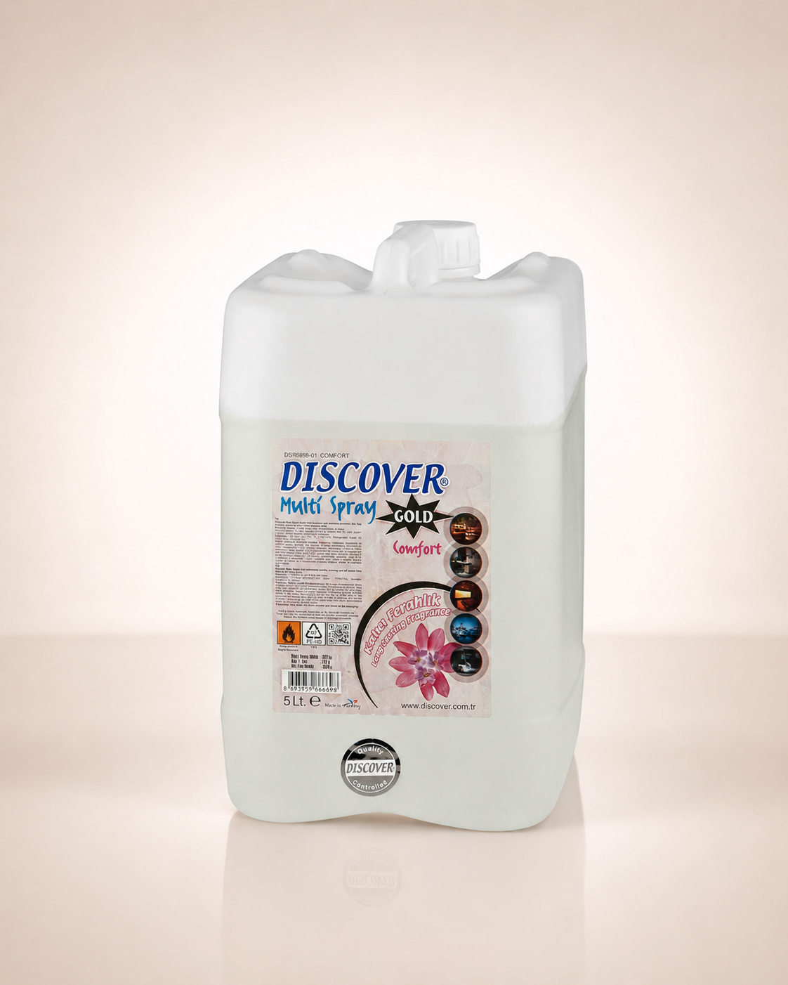 Discover Multi Gold Sprey Comfort 5 LT Bidon