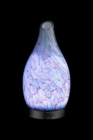 Discover Işıklı Cam Hava Nemlendirici Esansiyel Aroma Difüzörü Marble